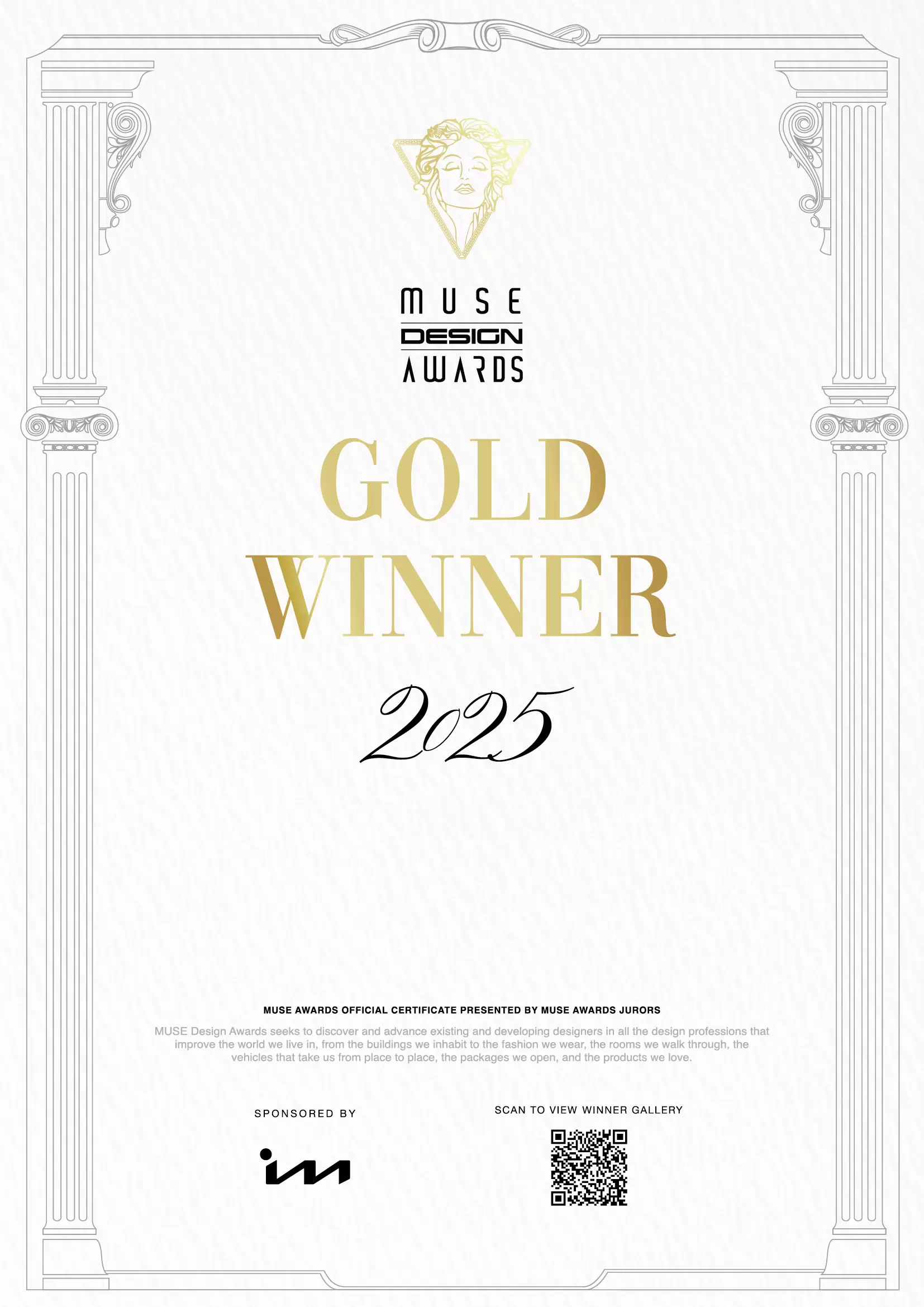 XINGANG BIONIC F-LSBがMuse Design Awardsで金メダルを受賞しました！
